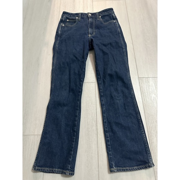 AMO Denim - AMO Denim Bella Dark Blue Flare Jeans in Indie Blue Size 26